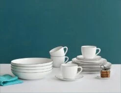 ASA Cappuccinotasse Mit Untertasse à Table Ligne Noire -Küche Geschäft 19010113 Ligne noire geschirrset