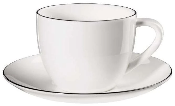 ASA Cappuccinotasse Mit Untertasse à Table Ligne Noire