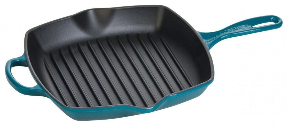 Le Creuset Grillpfanne Signature Quadratisch In Deep Teal 3 Le Creuset Grillpfanne Signature Quadratisch In Deep Teal