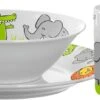 Leonardo Kindergeschirr BAMBINI 3-teilig Löwe, Krokodil, Elefant -Küche Geschäft 210 018637 0 K