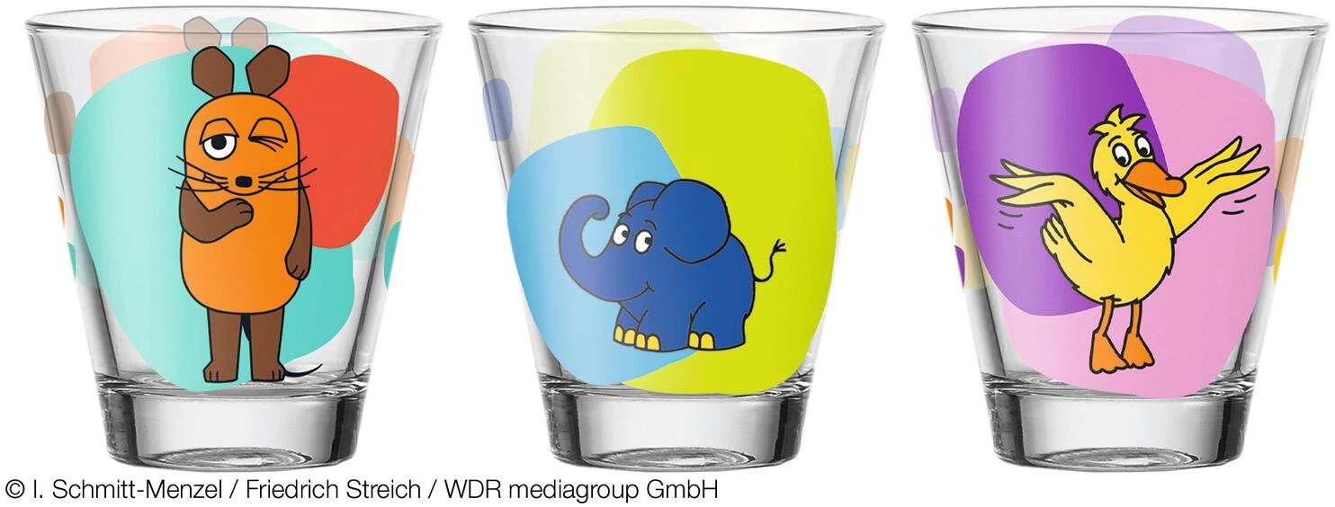Leonardo Trinkglas BAMBINI 6 Stück Sortiert 215 Ml Maus, Elefant, Ente 3 Leonardo Trinkglas BAMBINI 6 Stück Sortiert 215 Ml Maus, Elefant, Ente