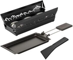 Kuhn Rikon Raclette Set Mini Alpenglühen Schwarz