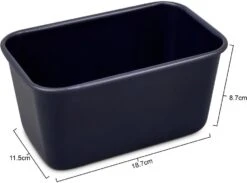 Zyliss Kleine Kastenform Mit Antihaftbeschichtung (1 L) 11 Zyliss Kleine Kastenform Mit Antihaftbeschichtung (1 L) -Küche Geschäft 220 E980198 1lb loaf pan Hero Angled Dimensions