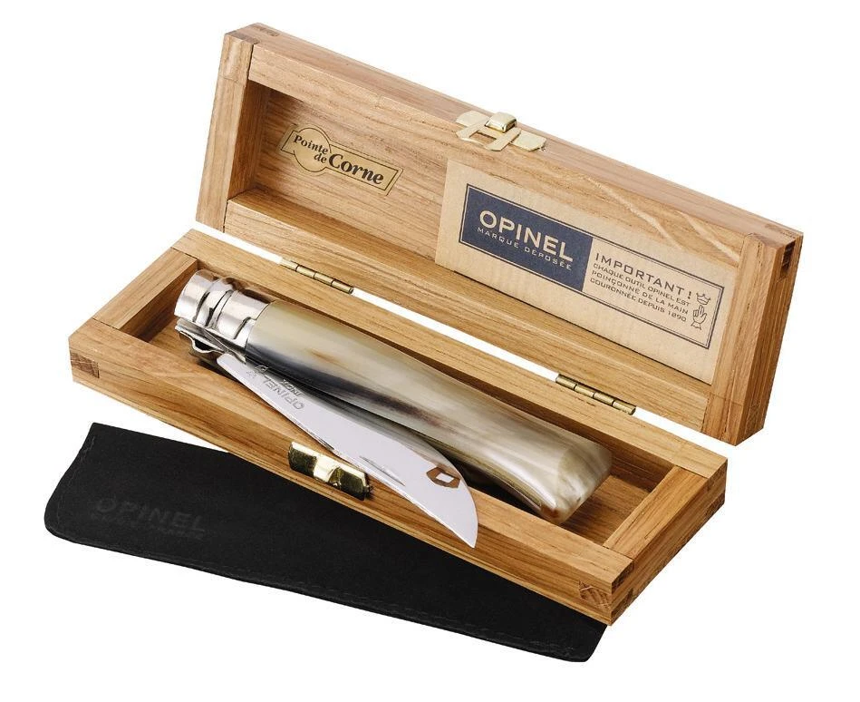 Opinel Messer No. 8, Horn 3 Opinel Messer No. 8, Horn – Bild 2