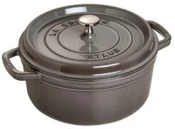 Staub Cocotte Rund Aus Gusseisen In Graphitgrau
