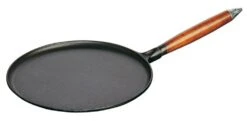 Staub Crepespfanne Aus Gusseisen Mit Holzgriff
