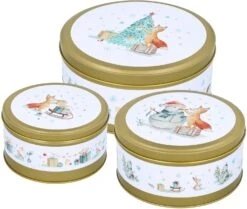 Birkmann Gebäckdosen-Set Fox And Friends, 3-teilig