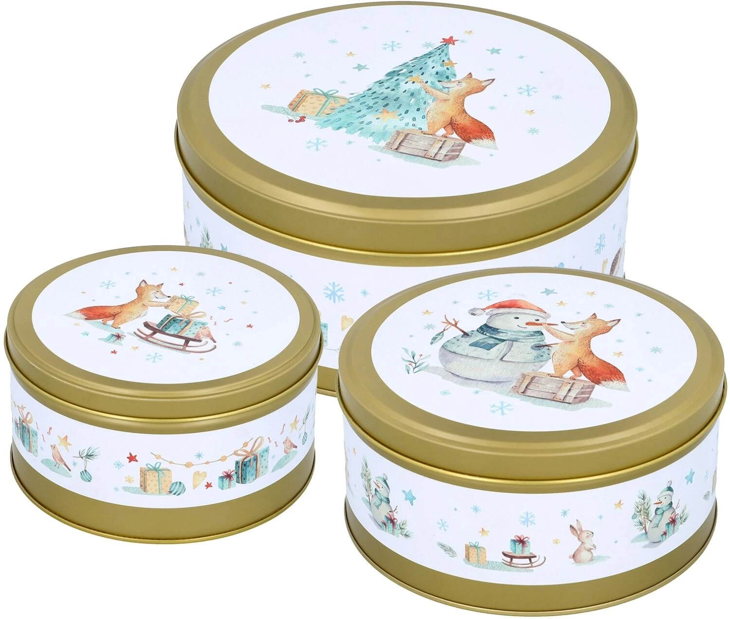 Birkmann Gebäckdosen-Set Fox And Friends, 3-teilig 3 Birkmann Gebäckdosen-Set Fox And Friends, 3-teilig