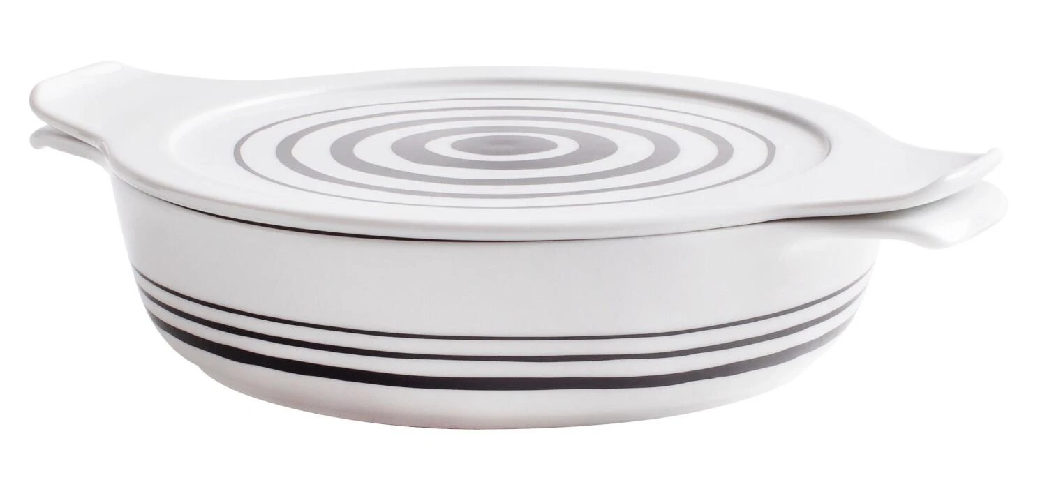 Eschenbach Flacher Topf Mit Deckel Cook & Serve In Stripes 4 Eschenbach Flacher Topf Mit Deckel Cook & Serve In Stripes – Bild 2