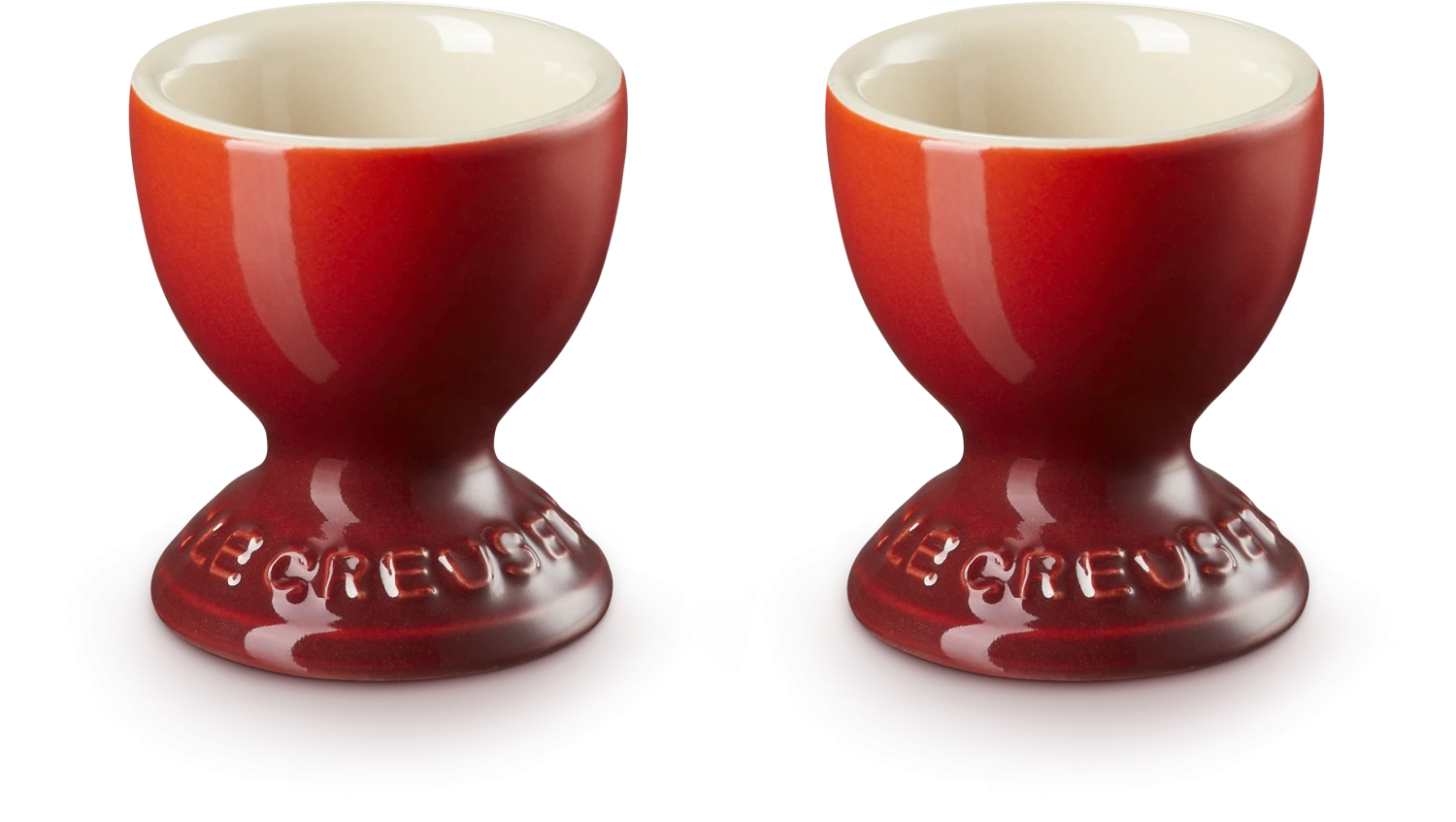 Le Creuset Eierbecher Im 2er-Set Mit Standfuß In Kirschrot 4 Le Creuset Eierbecher Im 2er-Set Mit Standfuß In Kirschrot – Bild 2