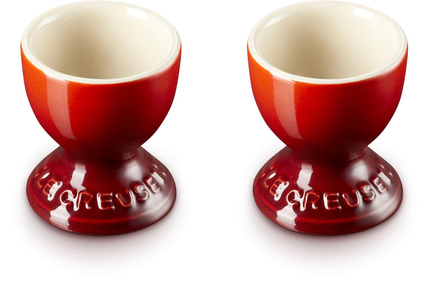 Le Creuset Eierbecher Im 2er-Set Mit Standfuß In Kirschrot 3 Le Creuset Eierbecher Im 2er-Set Mit Standfuß In Kirschrot