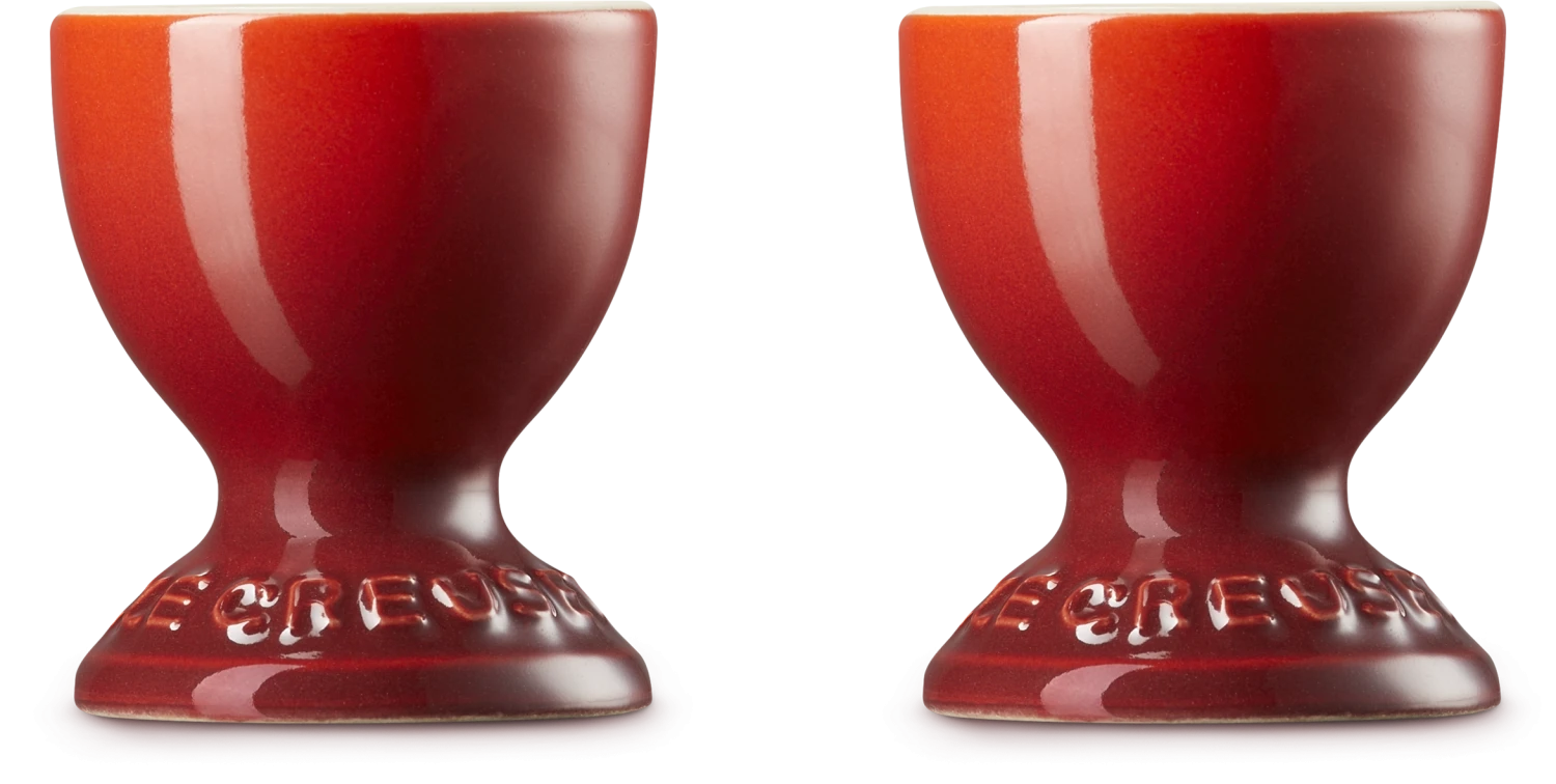 Le Creuset Eierbecher Im 2er-Set Mit Standfuß In Kirschrot 5 Le Creuset Eierbecher Im 2er-Set Mit Standfuß In Kirschrot – Bild 3