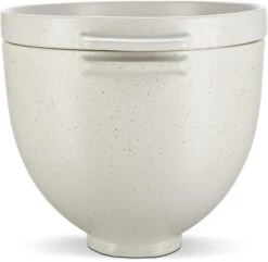 KitchenAid Brot-Backschüssel Grey Speckle, 4,7 L -Küche Geschäft Bread Bowl 5KSM2CB5BGS right side up handles front