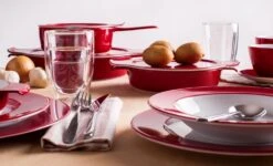 Eschenbach Kasserolle Mit Deckel Cook & Serve In Kirsche -Küche Geschäft Cook and Serve kirsche 2