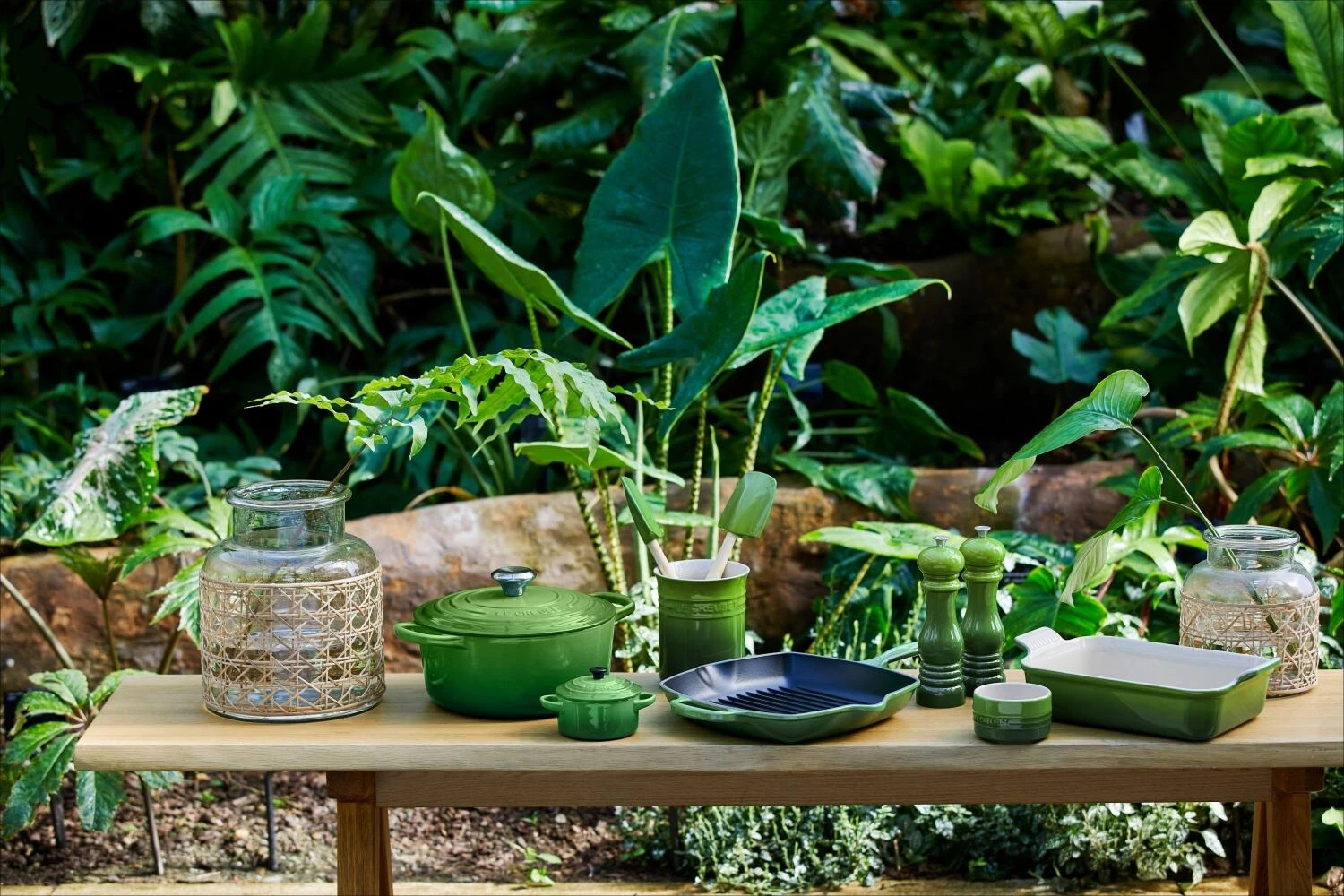 Le Creuset Auflaufform Tradition, Rechteckig In Bamboo Green 5 Le Creuset Auflaufform Tradition, Rechteckig In Bamboo Green – Bild 3