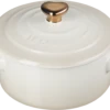 Le Creuset Mini Cocotte Mit Herzknopf In Meringue -Küche Geschäft LC 20220415 ZS PS NS 81901107160303 001
