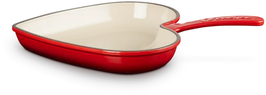 Le Creuset Herzförmige Brat- Und Servierpfanne Signature In Kirschrot
