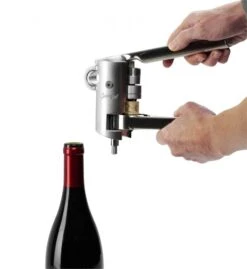 Le Creuset Screwpull Korkenzieher Leverpull LM-G10 Geo In Metal -Küche Geschäft LMG10 Metal Anw 5 l