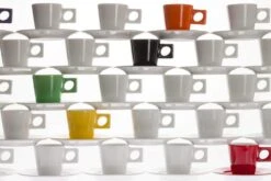 NYNY Kaffeebecher Von Porzellanfabrik Walküre, Weiß -Küche Geschäft MG 5014 l