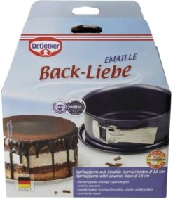 Dr. Oetker Springform Mit Emaille-Servierboden Back-Liebe 18 Cm -Küche Geschäft PACK 1104 0