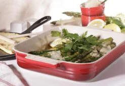 Le Creuset Auflaufform Tradition, Rechteckig In Kirschrot -Küche Geschäft Poterie 31 2 3 l