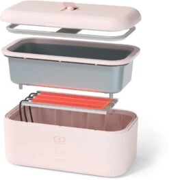 Monbento Beheizbare Lunchbox MB Warmer In Rosa Natural 10 Monbento Beheizbare Lunchbox MB Warmer In Rosa Natural -Küche Geschäft warmer natural pink eclate technique