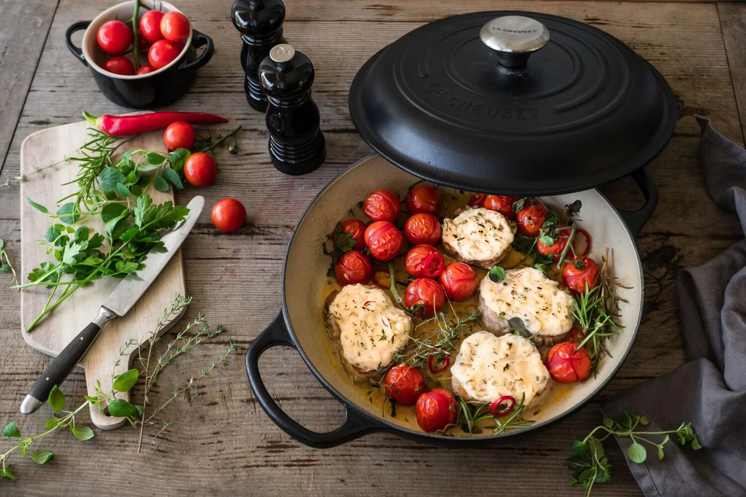 Le Creuset Gourmet-Profitopf Signature In Schwarz 5 Le Creuset Gourmet-Profitopf Signature In Schwarz – Bild 3